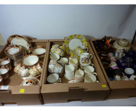 MZ Altrohlau CMR (Czechoslovakia) tea service, other teaware, commemorative mugs and decorative ceramics in three boxes
