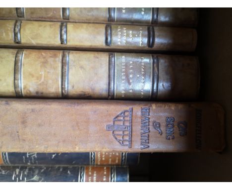 Large Collection Of Leather Bound Classic Vintage Publications In a other Languages, Please see images for further informatio