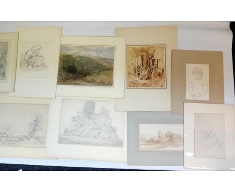 Large collection of artworks to include paintings/drawings from Artist A.W Hunt, Cornelius Varley, Daniel M. Shepherd, John V