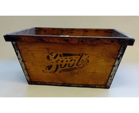 Original Vintage Boots Wooden Box[30x60x42cm]