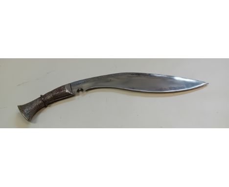 1880's Indian Steel Hilt Kukri Kinfe with scabbard[42cm]