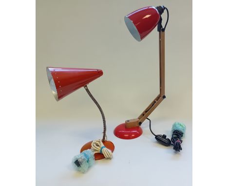 1960's Goose Neck Table Lamp and 1970's Terence Conran Maclamp