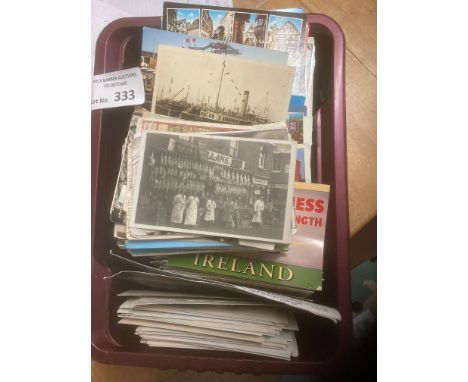 Postcards : Mixed box many 100s mostly modern but a nice vintage shop front amongst