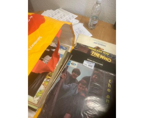 Records : 30+ mainly Rock albums inc Jimi Hendrix, The Who, Beatles etc
