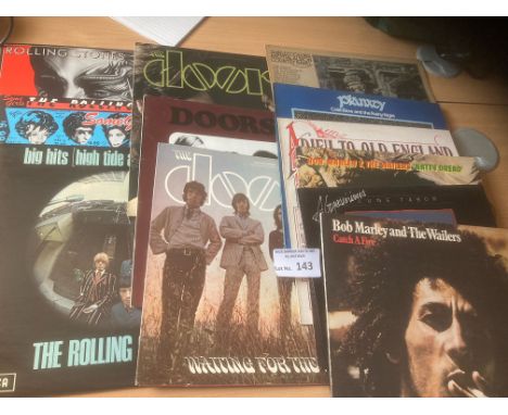 Records : Collection of albums inc Doors, Marley, Rolling Stones, Shirley Collins etc - great conditions (12)