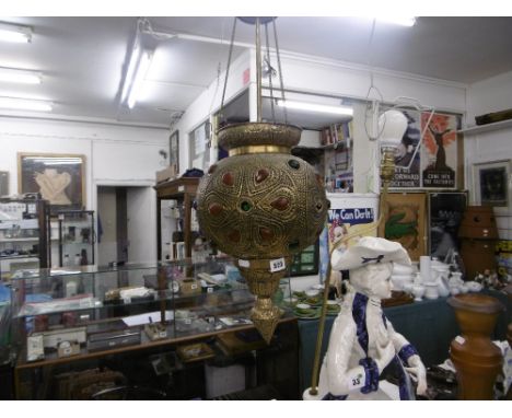 A hanging lantern