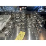 Lot variés de coupes, verres vin , café, bouteille (50) mrcx +