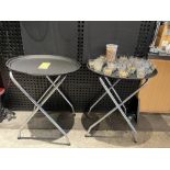 Lot e 2 supports cabarets + (2) cabarets et 20 bols vitre
