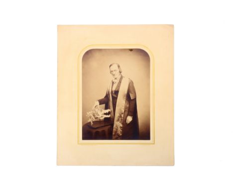 A Group of 19th Century Photographs of Famous Scientists Including Prof. Owen, Comprising of a large studio portrait of Owen 