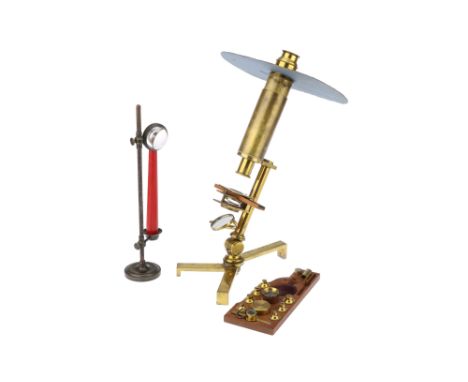 A Carpenter Compound Monocular Microscope, English, c.1840, by Carpenter engraved with a retailers name to the foot'Improved 