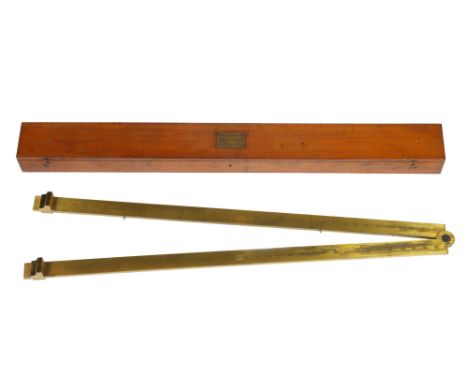 An Unusual Folding 6 foot Measure, English, c.1908, engraved 'COUNTY BOROUGH OF BURNLEY, W &amp; T AVERY LTD LONDON', the mea