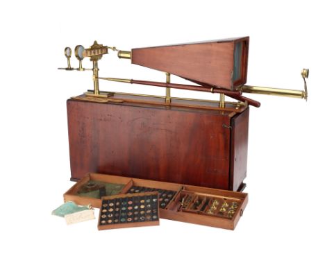 A Lucernal Microscope By W & S Jones, London English, dated from the original receipt 26 Oct 1824, the instrument signed in C