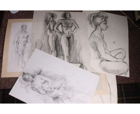 ANNA MILLER (1959-1999) *ARR*, a group of around forty life drawing figurative studies, most being female subjects, many nude