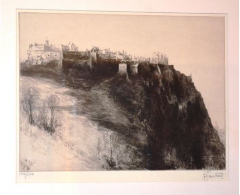 John Mathews
'Edinburgh Castle'
Etching, signed in pencil 142/150 CONDITION REPORT: Lot 301 - Label verso Aitken Dott & Son, 