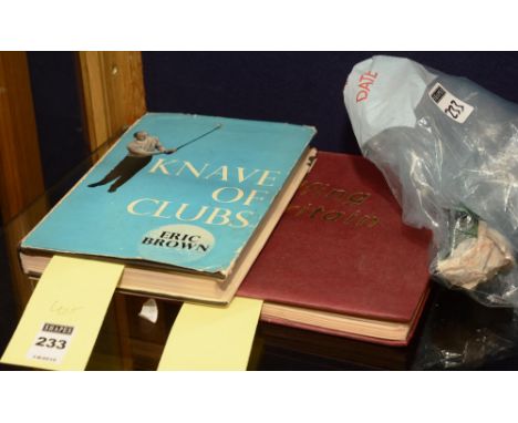 A signed Eric Brown golf book 'Knave of Clubs', together with a Warwick 3 golf ball and Rolex No.1 1982 British Open Golf Bal