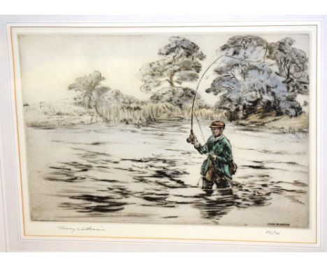 Henry Wilkinson
'Long Cast'
Artists proof, colour etching limited edition print 27/75, signed in pencil lower left, 24 x 34cm