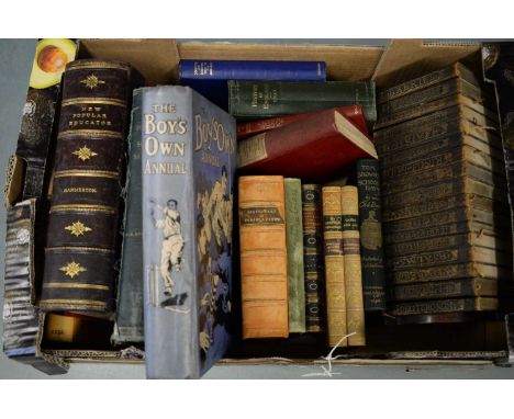 Seventeen volumes of The Temple Bible, contained on a book shelf; along with a collection of various books including The Boro