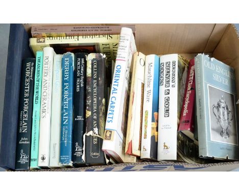 Collection of books relating to art and antiques: including Jackson's Silver &amp; Gold Marks; Mauchline Ware: A Collectors G