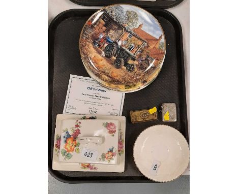 The Royal Worcester Group Palissy 'Game Series' decorative plates; along with other decorative ceramics including two Royal D