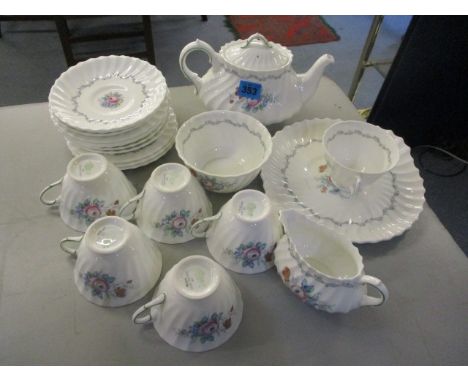 A Royal Doulton The Chelsea Rose, six setting tea service