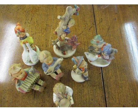 Seven Goebel figures
