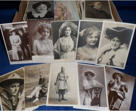 Postcards, a miscellaneous assortment inc. greetings, foreign, comic, artist-drawn, Edwardian actors &amp; actresses, film st