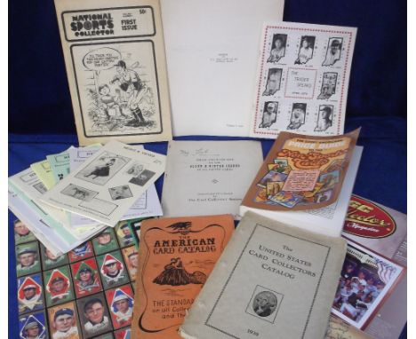 Cartophilic Literature, USA, an interesting selection of items of various ages inc. loose leaf 'Handbook to US Early Candy &a