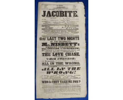 Theatre Posters, Lancashire, a collection of 8 rolled posters mostly 1930/40's, various locations inc. Palace Theatre Blackpo