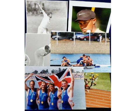 Press Photographs, Sport, a mixed selection of approx 55 photo's, colour and b/w inc. Tiger Woods, Steve Cram, Barry McGuigan