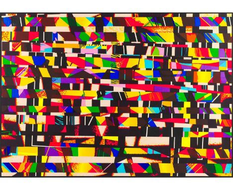 Gwyther Irwin (1931-2008)"Supa-structure"Signed, inscribed and numbered 39/100, coloured silkscreen, 64cm by 90cm
