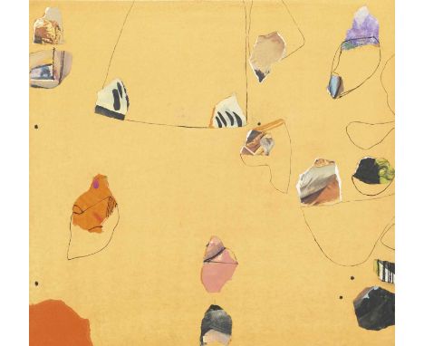 David Blackburn (1939-2016) "Desert Orange" Signed and dated 1979, pastel and collage, 37cm by 39cmExhibited: "David Blackbur