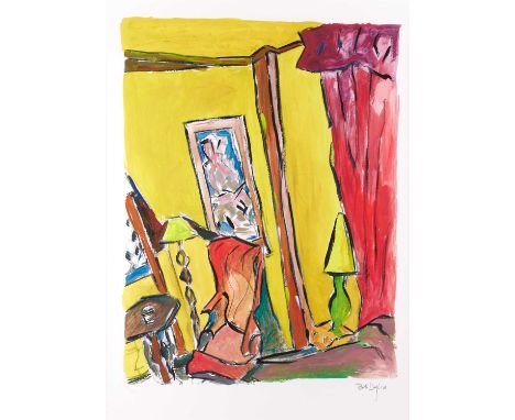 Bob Dylan (b.1941) American"Bragg Apartment New York City" (2010)Signed and numbered 266/295, giclee print from the " The Dra