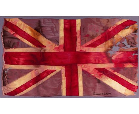Dame Vivienne Westwood DBE, RDI (1941-2022) "VW Flag Mini" Hand-woven tapestry for The Rug Company, 90cm by 153cmThis famous 