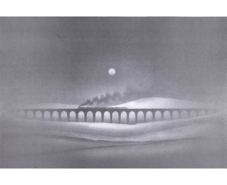 Trevor Grimshaw (1947-2001)"Ribblehead Viaduct"Signed and numbered 60/500, lithograph, 35.5cm by 50cmCockling to the paper. S