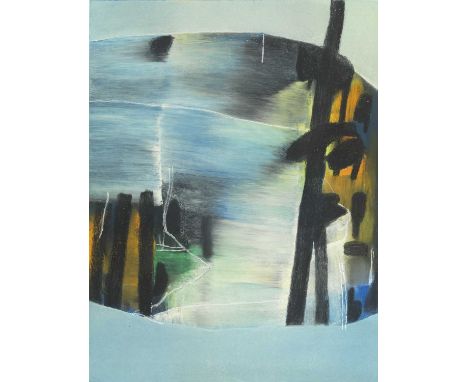 David Blackburn (1939-2016) "Trees at the Water - Winter" Signed and dated 2001, pastel, 49cm by 37.5cmExhibited: "David Blac