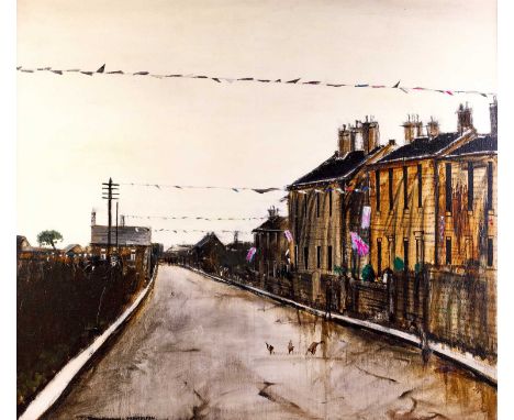Peter Brook RBA (1927-2009)"Procession"Oil on canvas, 52cm by 59cmExhibited: Agnew's, London, 1970Some light surface dirt and