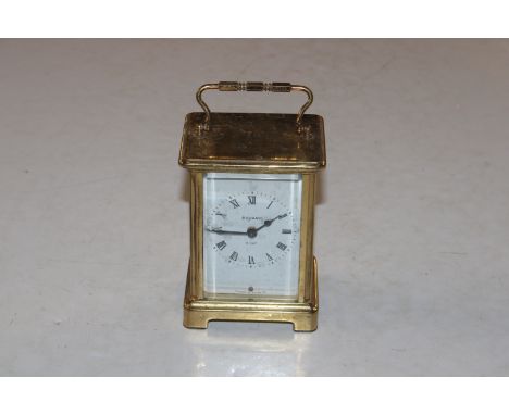 A Bayard brass cased carriage clock 