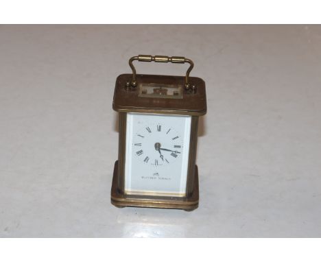 A Matthew Norman brass cased carriage clock 