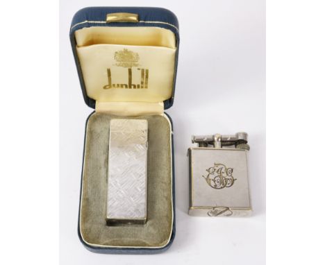 Two vintage Dunhill lighters nos 390107 and RE24163   Condition Report   Click here for further images, condition, auction ti