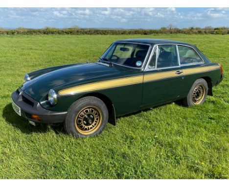 1975 MG B GT Jubilee Special AnniversaryReg. no. HCC 869NChassis no. GHD5 – 377572GEngine no. 3404Development of the MGB star