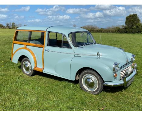 1967 Morris Minor TravellerReg. no. 957 UXBChassis no. MAW.5D.118783O.M.Engine no. 10.MAUH.264463The launch of the much-impro