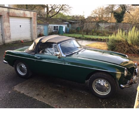 1967 MGB RoadsterReg. no. HUM 738EChassis no. GHN3102895Engine no. 18GBUH56834This MGB has a rebuilt engine by Oselli, to 186