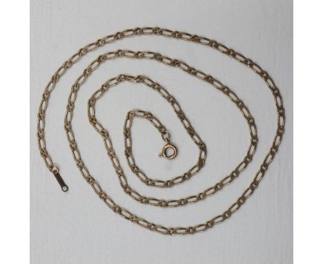 9ct gold neck chain, L: 51cm, 3.6g. UK P&amp;P Group 0 (£6+VAT for the first lot and £1+VAT for subsequent lots)