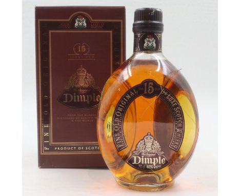 Boxed 70cl bottle of the original Dimple 13 years old whisky. UK P&amp;P Group 2 (£20+VAT for the first lot and £4+VAT for su
