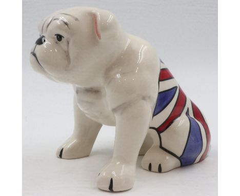 Lorna Bailey bulldog, no cracks or chips, H: 19 cm. UK P&amp;P Group 1 (£16+VAT for the first lot and £2+VAT for subsequent l