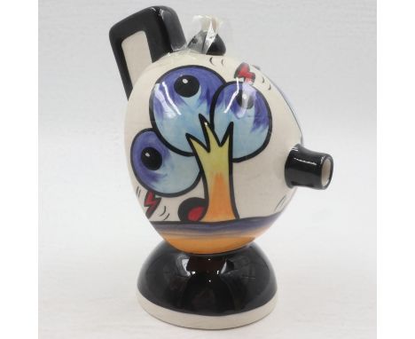 Lorna Bailey teapot in the Bursley Way pattern, no cracks or chips, H: 20 cm. UK P&amp;P Group 2 (£20+VAT for the first lot a