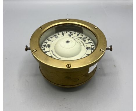 Small boat compass, by Maritime Stories Ltd. No. BB941, Middlesbrough, H13.5cm