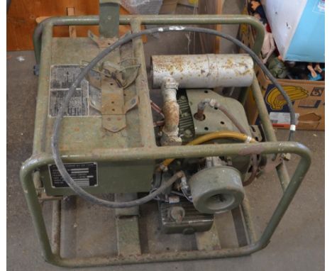 Large vintage portable military generator