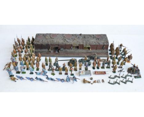 Collection of World War I themed German, British, French and American metal soldiers from Tradition, Almyer, Sarum, The Briti