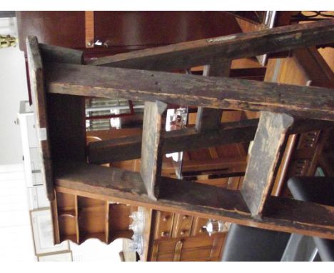 Vintage wooden step ladders
